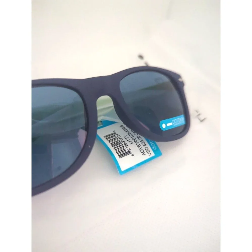 Dot Dash Litty Unisex Sunglasses - Color‎ Block Blue/Green